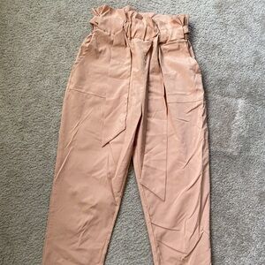 Cigarette Style Rose Gold/Bronze Work Pants